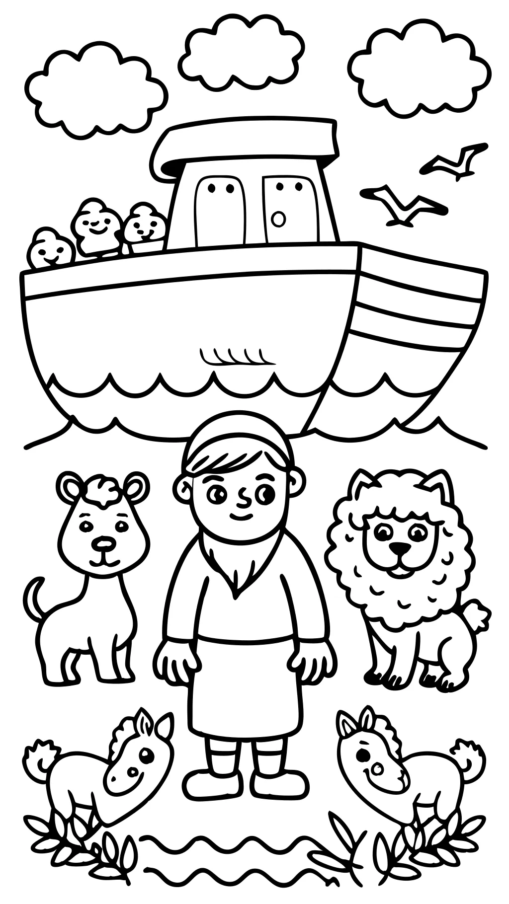 children’s bible story coloring pages